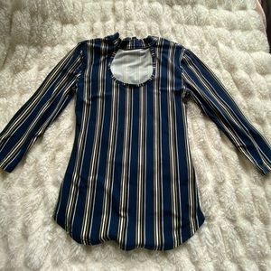 Cute Bodycon Shirt with Choker